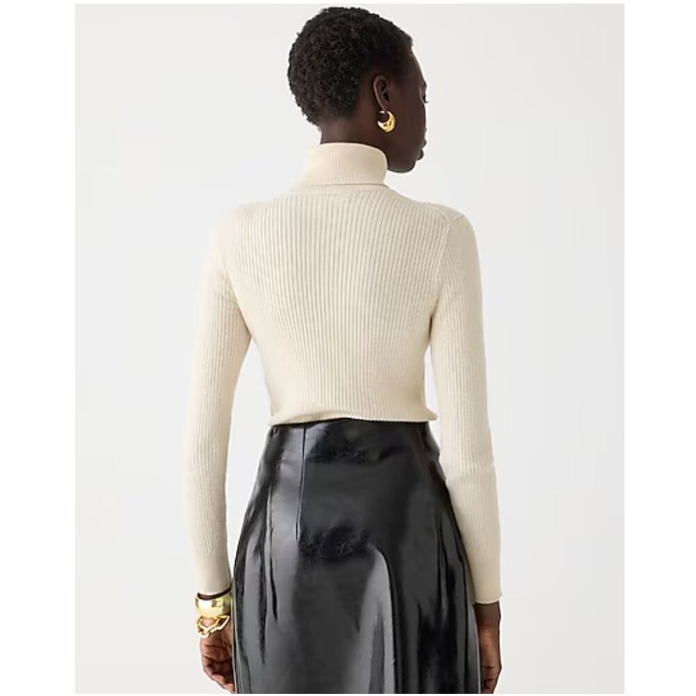 J. Crew Cream Turtleneck Sweater - Picture 3 of 8